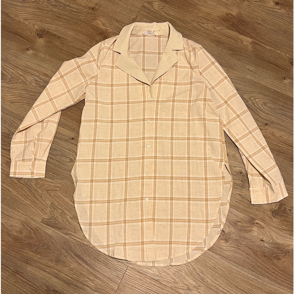 Plaid Button Down Top
